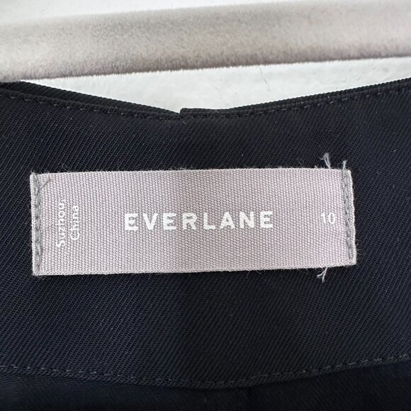 Everlane Black Wrap Dress - Picture 2 of 6